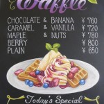 waffle menu
